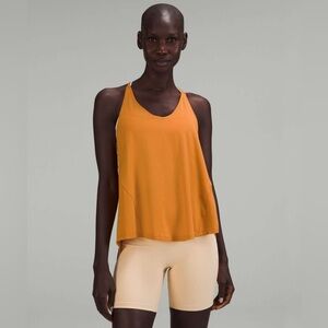 NWT Lululemon Modal-Silk Yoga Tank Top In Autumn Orange Size 4
